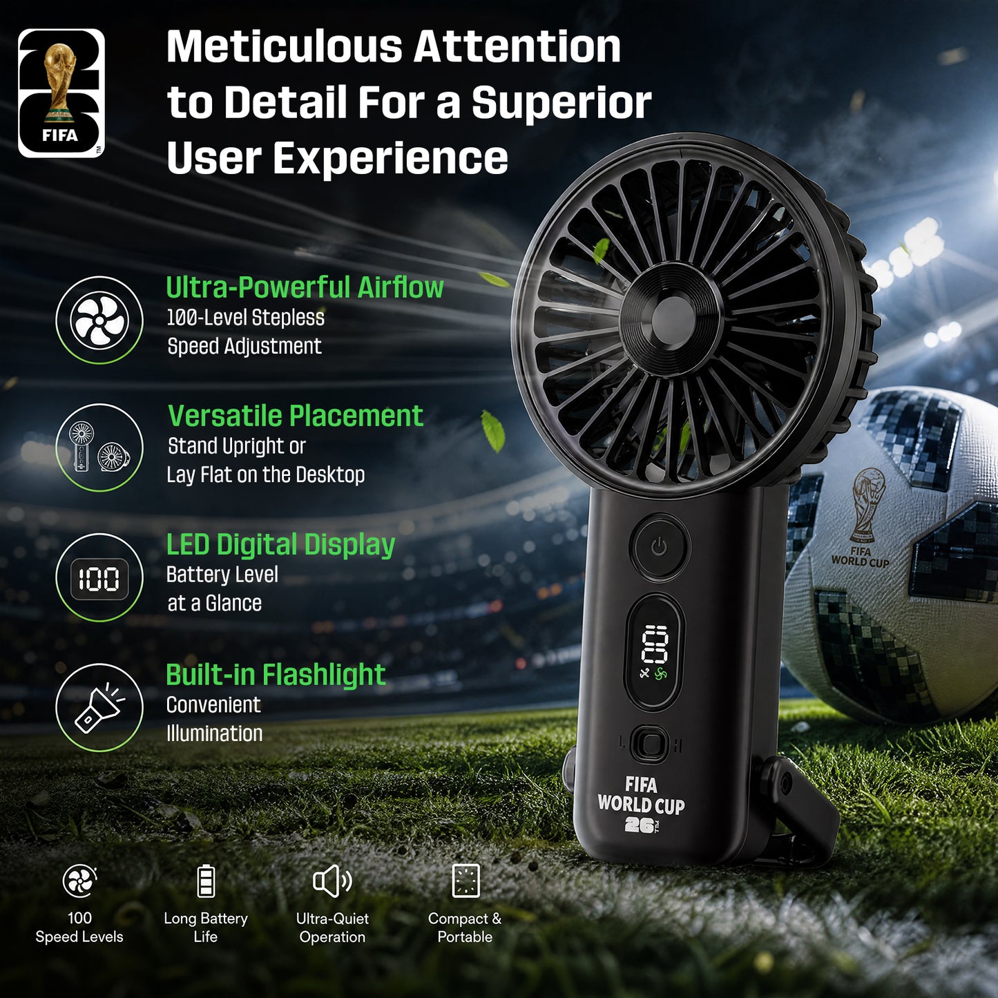 World Cup Handheld Mini Fan