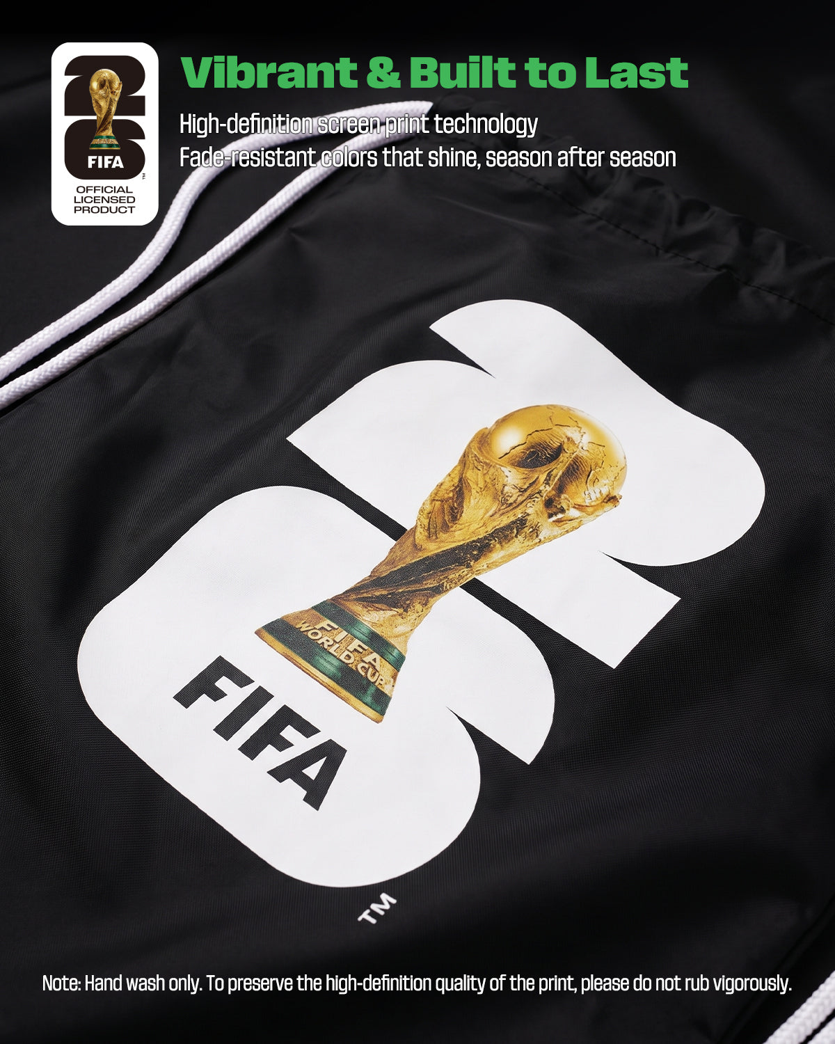 FIFA World Cup 2026 Licensed Drawstring Backpack Bag