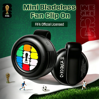 Mini Bladeless Fan Clip On FIFA Official Licensed